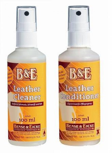 B&E Lederpflege im Set Leather Cleaner und Conditioner